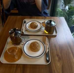 Roiboos tea and Peanut Butter cookie ~   at Halt in Seoul