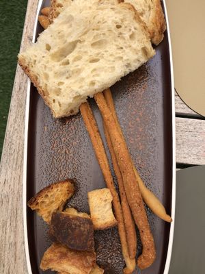 Bread and grissini  at Hostaria Alla Tavernetta in Udine