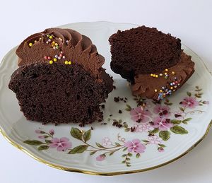 Vegan cupcake: Chocolate-chocolate flavor at Superhero Records in Berlin