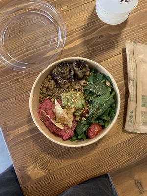 Hummus bowl  at Mama Bowl in Istanbul