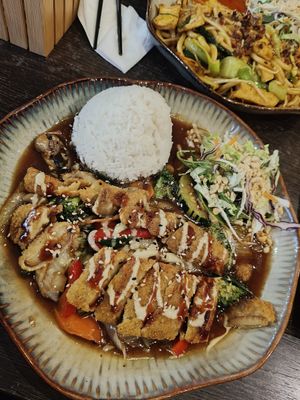 Vegan duck in a black sauce at Viettonic2 in Berlin