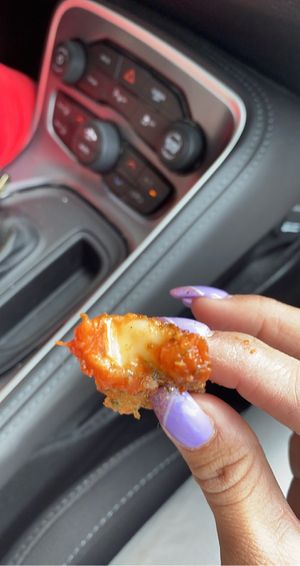 Mozzarella sticks consistency is impeccable  at Champs Diner in Brooklyn