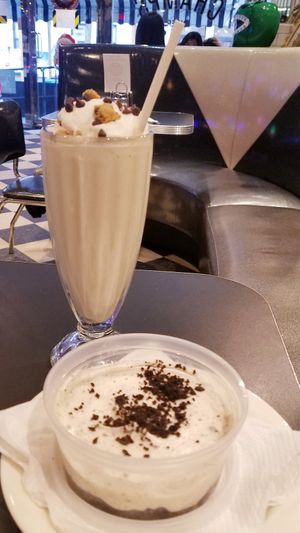 Cookie dough, cheesecake at Champs Diner in Brooklyn