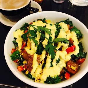 Awesome bowl at Champs Diner in Brooklyn