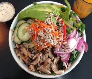 Kitchen Sink Salad at Champs Diner in Brooklyn