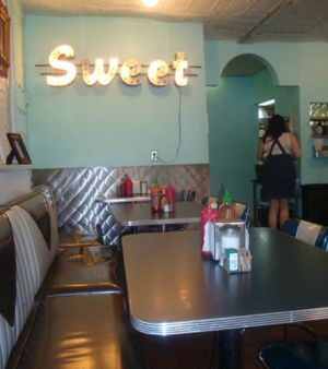 interior at Champs Diner in Brooklyn