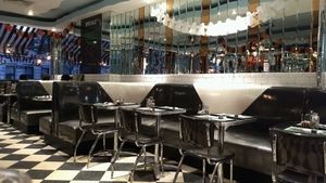 inside at Champs Diner in Brooklyn