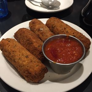 Mozzarella sticks - amazingly good! at Champs Diner in Brooklyn