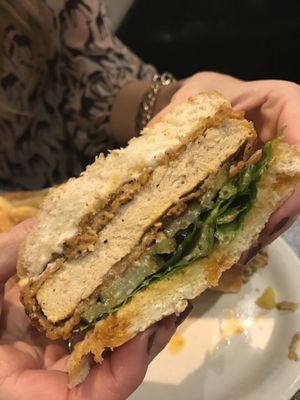 Inside the Nashville hot chicken at Champs Diner in Brooklyn