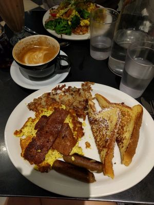 French toast slam at Champs Diner in Brooklyn