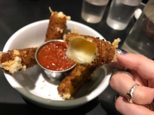 Mozzarella sticks at Champs Diner in Brooklyn
