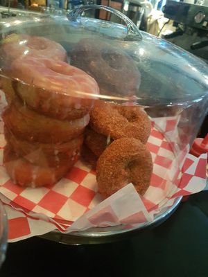Doughnuts at Champs Diner in Brooklyn