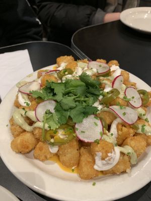tatertachos at Champs Diner in Brooklyn