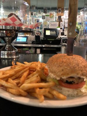 Grilled chicken chimichurri  at Champs Diner in Brooklyn