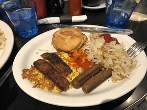 Classic breakfast. at Champs Diner in Brooklyn