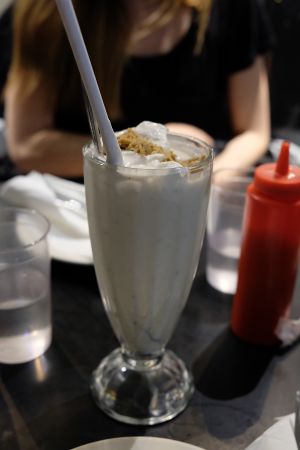 Cookie Dough Milkshake at Champs Diner in Brooklyn