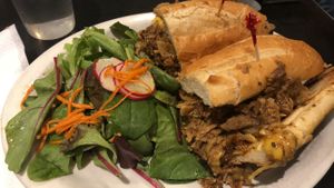 Philly Cheese Steak at Champs Diner in Brooklyn