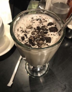 oreo milkshake  at Champs Diner in Brooklyn