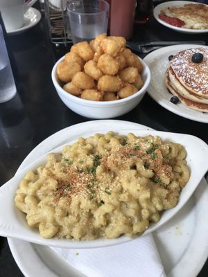 Mac & Cheese and Tater Tots at Champs Diner in Brooklyn