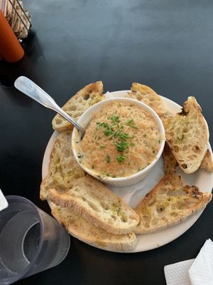 Artichoke dip  at Champs Diner in Brooklyn
