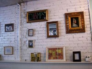 Inside at Champs Diner in Brooklyn
