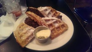 Chick'n & Waffles at Champs Diner in Brooklyn