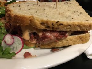Reuben at Champs Diner in Brooklyn