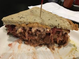 Reuben at Champs Diner in Brooklyn