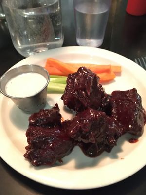 BBQ wings!  at Champs Diner in Brooklyn