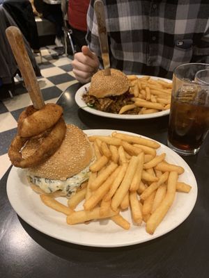 🍔 🍟  at Champs Diner in Brooklyn