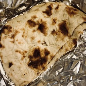 Garlic naan at Ambrosia India Bistro in Monterey