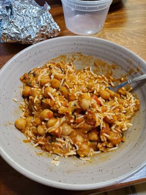 Chana masala at Ambrosia India Bistro in Monterey