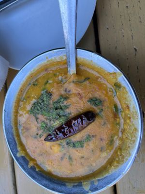 Vegan Yellow lentils at Ambrosia India Bistro in Monterey