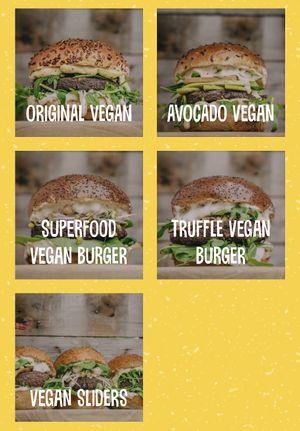 Options at Submarine Burgers in Zadar