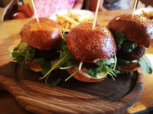 Vegan sliders at Submarine Burgers in Zadar