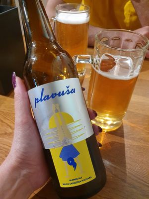 Local crafted beer, soooooo good!!! at Submarine Burgers in Zadar