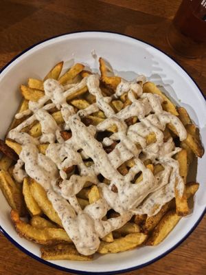 Truffle fries at Submarine Burgers in Zadar