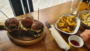 Vegan Sliders and Fries at Submarine Burgers in Zadar