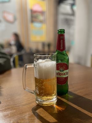 Croatian beer.  at Submarine Burgers in Zadar