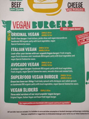  at Submarine Burgers in Zadar