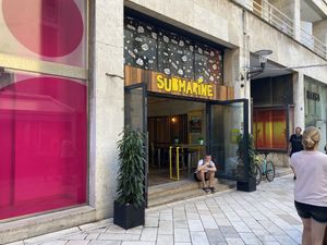 Outside Submarine  at Submarine Burgers in Zadar