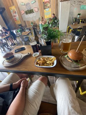 Original and Italian burgers  at Submarine Burgers in Zadar