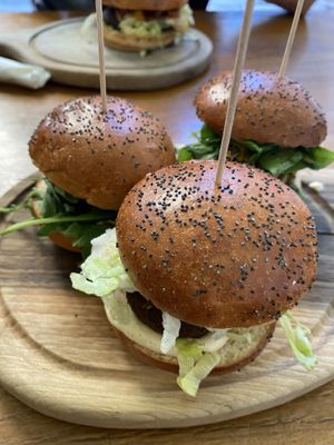Vegan sliders   at Submarine Burgers in Zadar