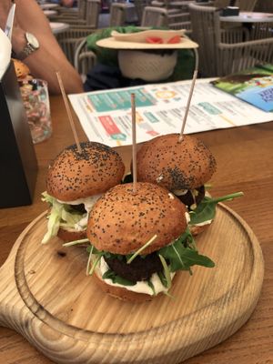 Vegan sliders   at Submarine Burgers in Zadar
