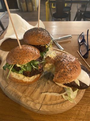 Vegan sliders   at Submarine Burgers in Zadar