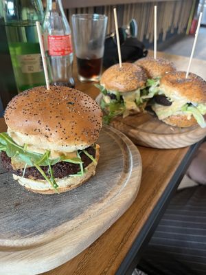 Avocado vegan with homemade veggie pattyies  at Submarine Burgers in Zadar