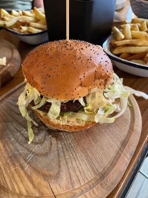 Classic vegan burger   at Submarine Burgers in Zadar