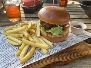 Beyond Meat Burgerr  at Restavracija Kramar in Bohinjsko Jezero
