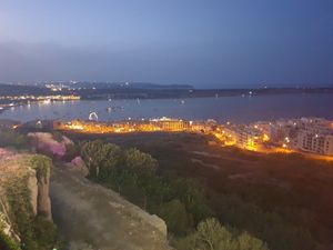 View from the bar at Sea View Cafe in Mellieha