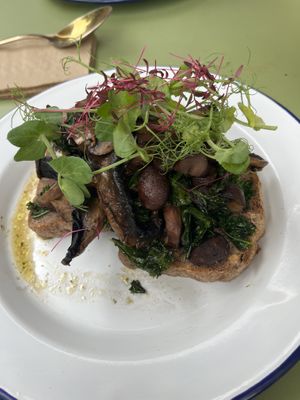 Shrooms on toast   at MIIKO in Poole